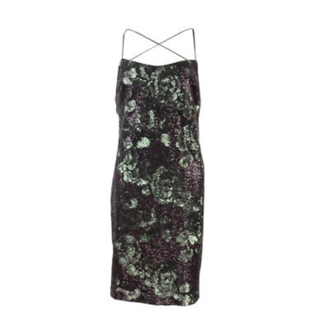 Vera Wang Sequin Cocktail Dress